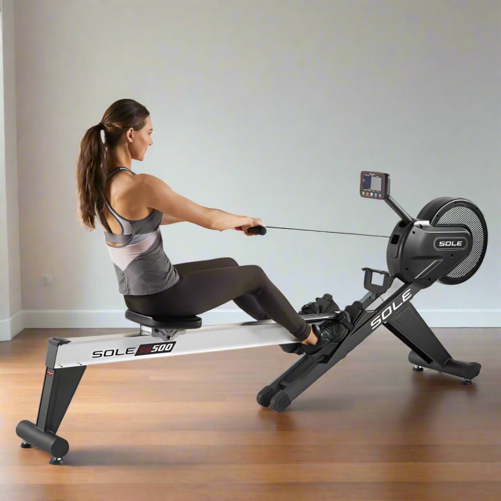 Sole SR500 Rowing Machine with air and magnetic resistance