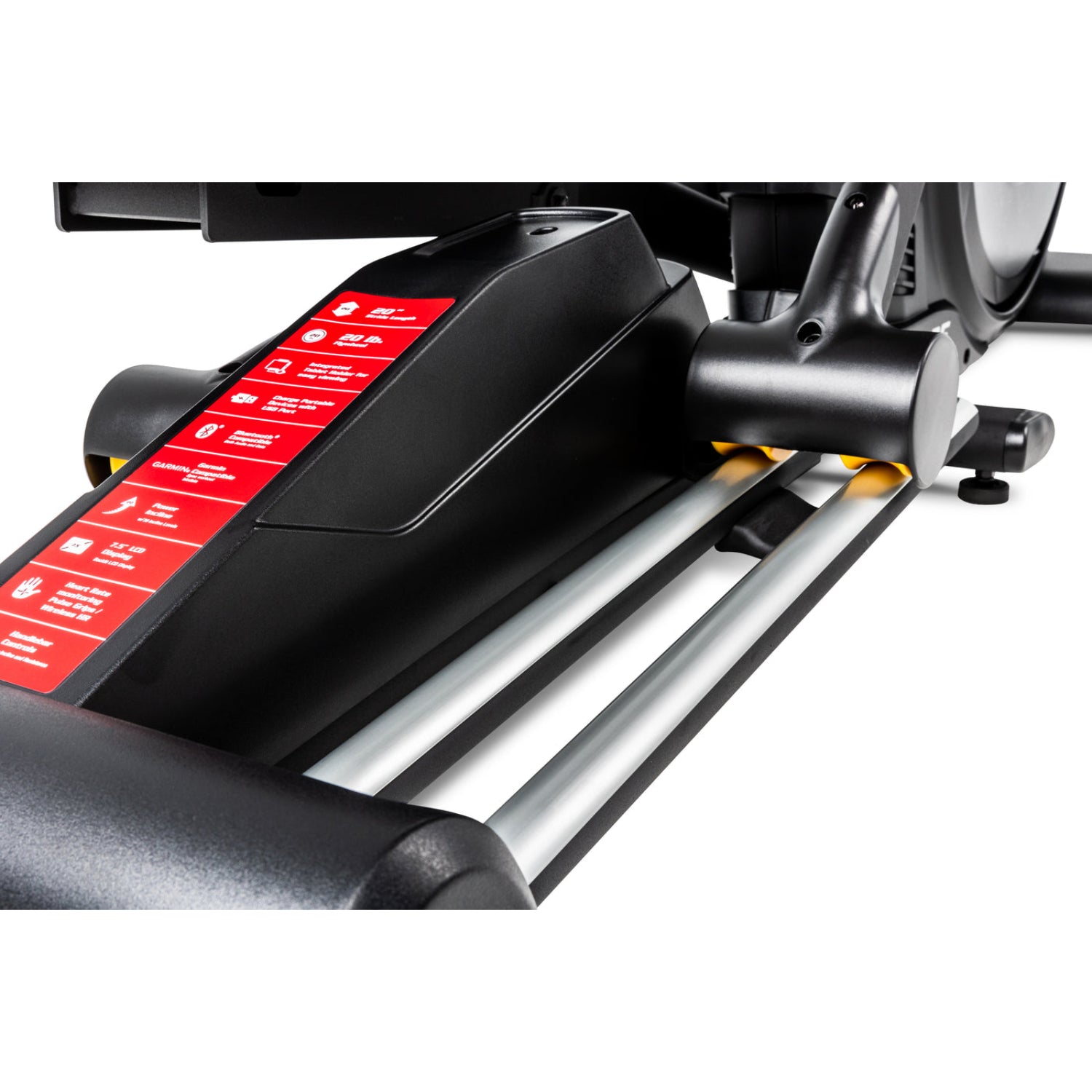 Sole E25 Elliptical dual glide rails