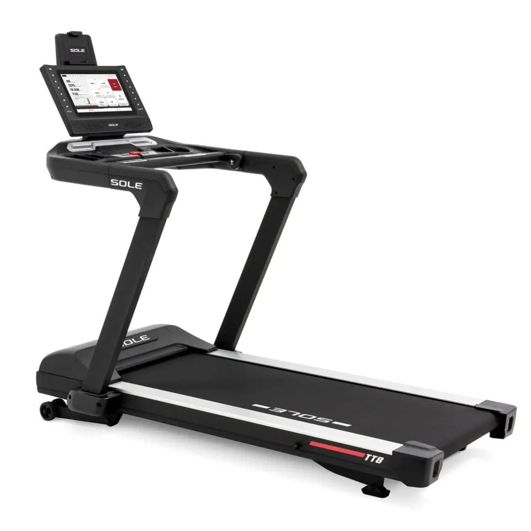 Sole TT8 Treadmill angle view