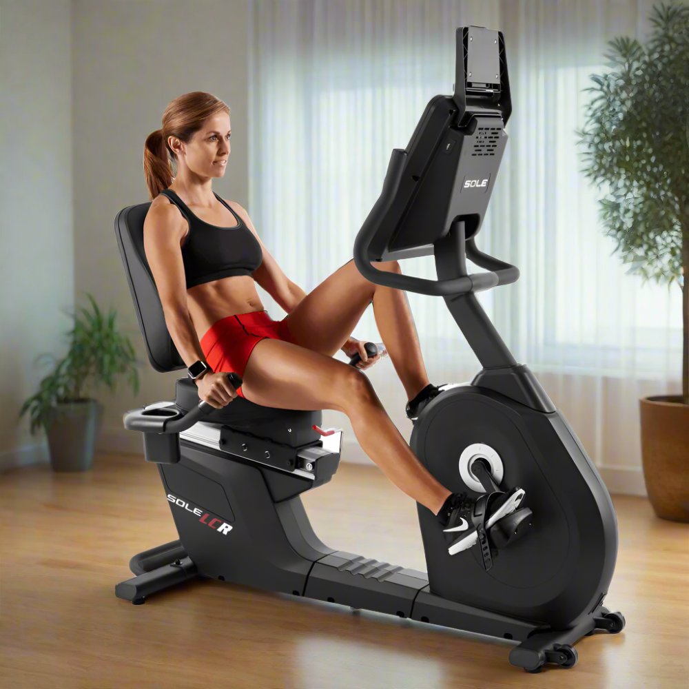 Front View of Sole LCR Recumbent Exercise Bike