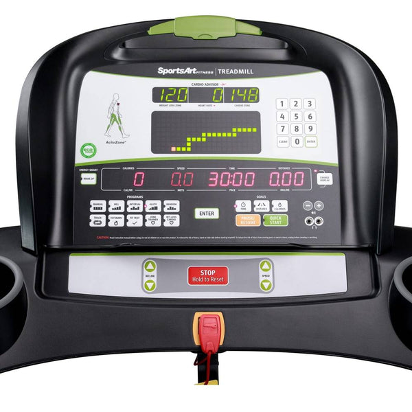 SportsArt T635A Treadmill, a premium home and commercial gym equipment featuring advanced technology and user-friendly interface for an enhanced workout experience.