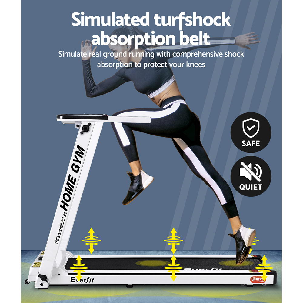 Everfit CHI420 M6 Folding Treadmill - White