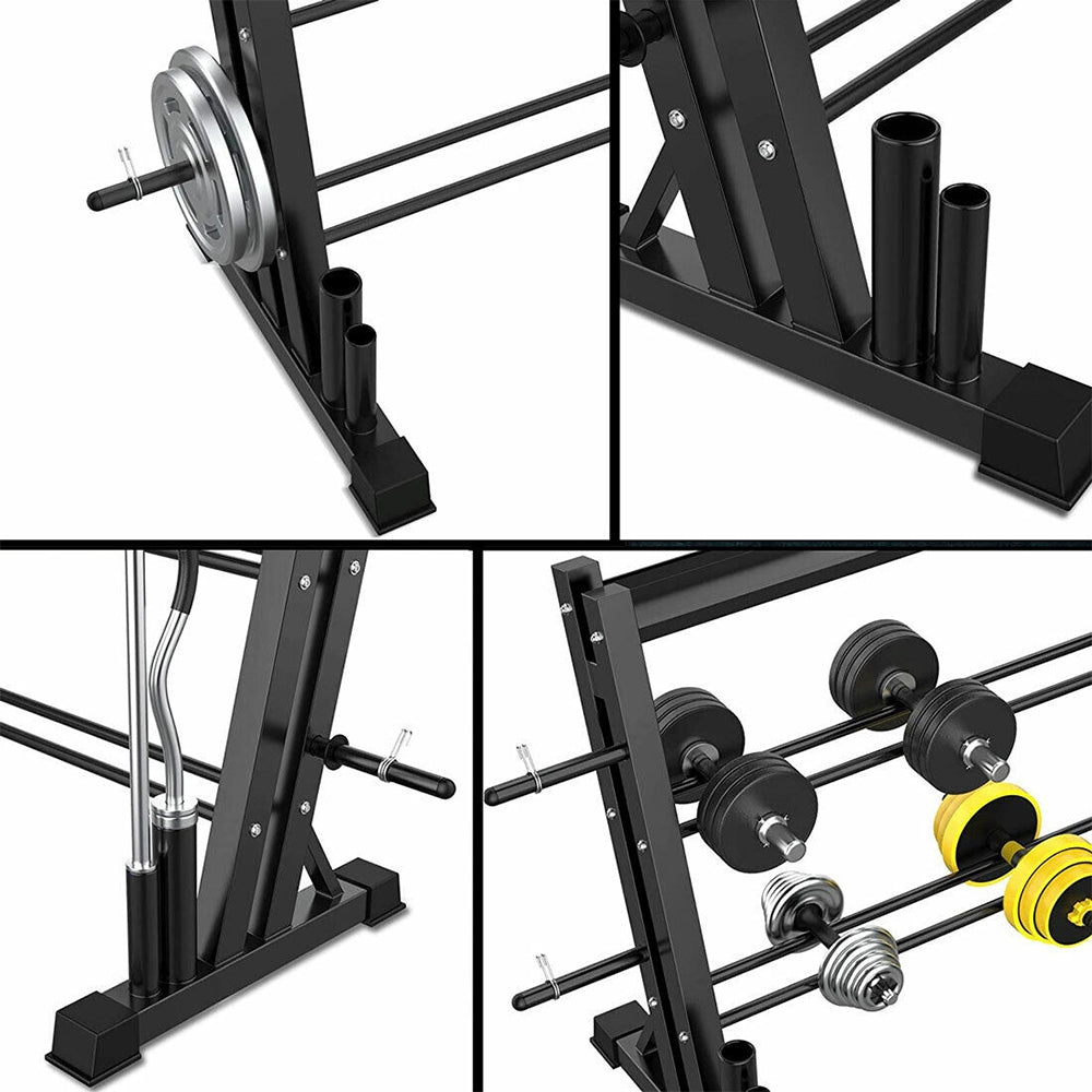 RTM 3-Tier Weights and Barbell Storage Rack Barbell Dumbbell Kettlebell Weight Plate