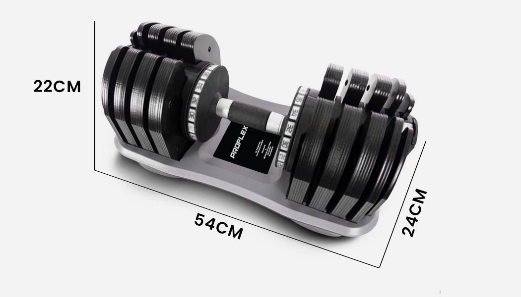 PROFLEX 25kg Adjustable Dumbbell