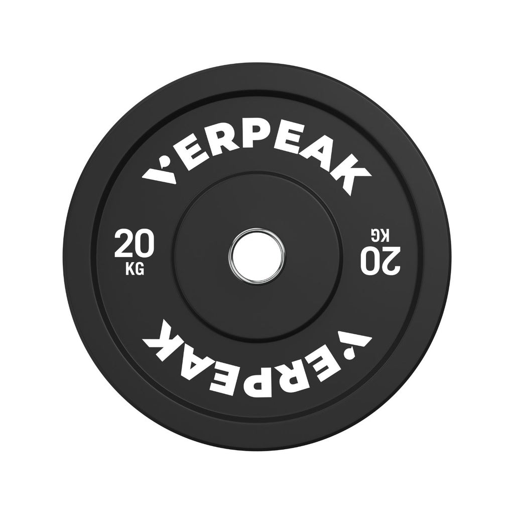 VERPEAK 20kg Black Olympic Bumper Weight Plate