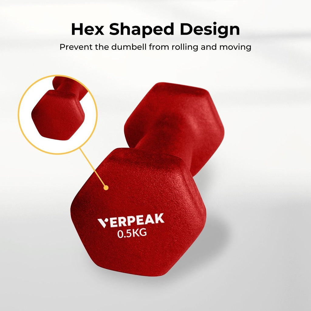 VERPEAK 0.5kg Neoprene Dumbbell (Pair)