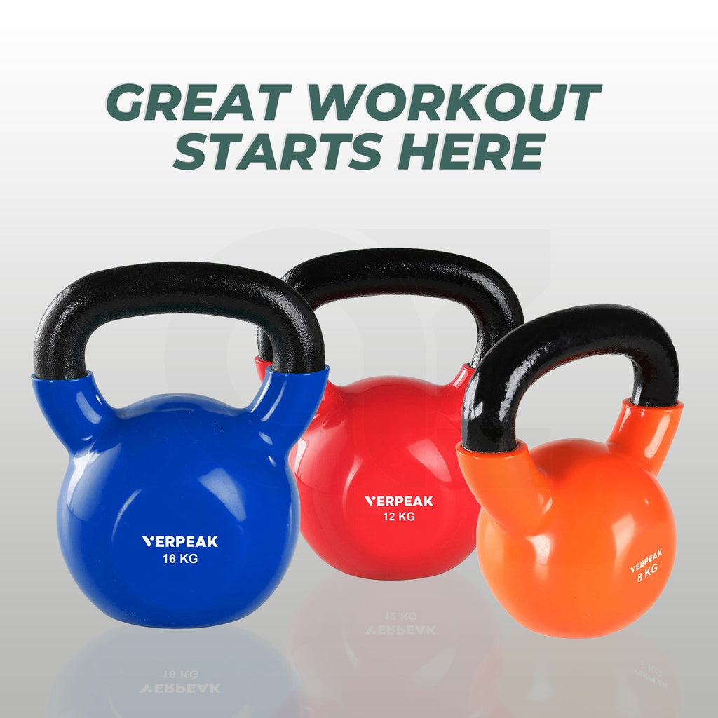 Verpeak 4kg Vinyl Kettlebell