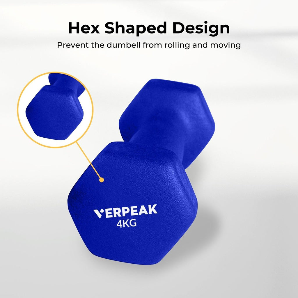 VERPEAK 4kg Neoprene Dumbbell (Pair)