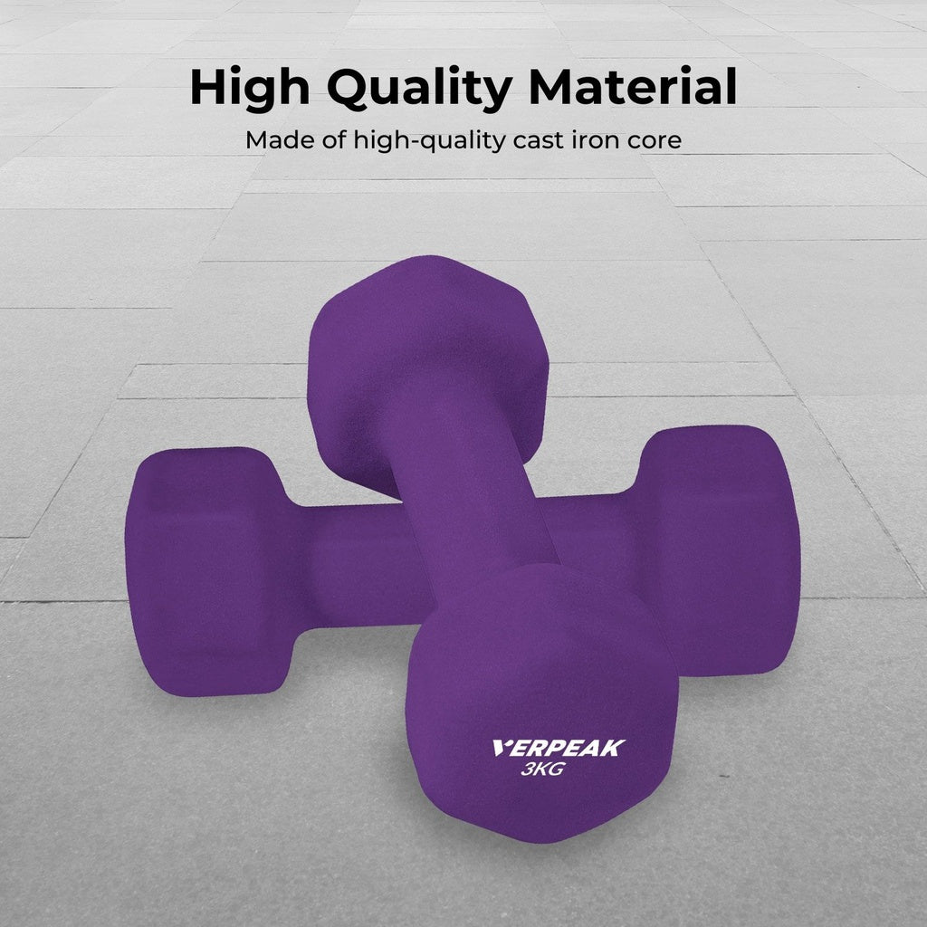 VERPEAK 3kg Neoprene Dumbbell (Pair)