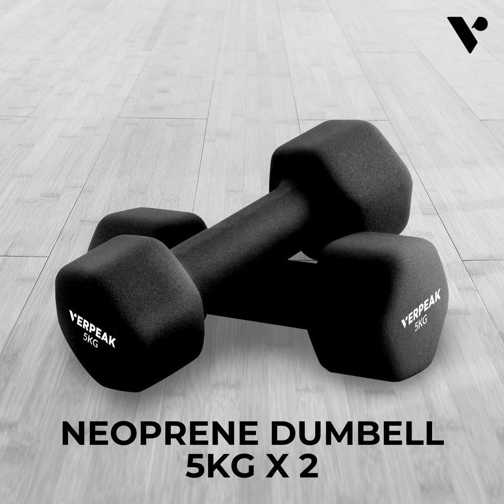 VERPEAK 5kg Neoprene Dumbbell (Pair)