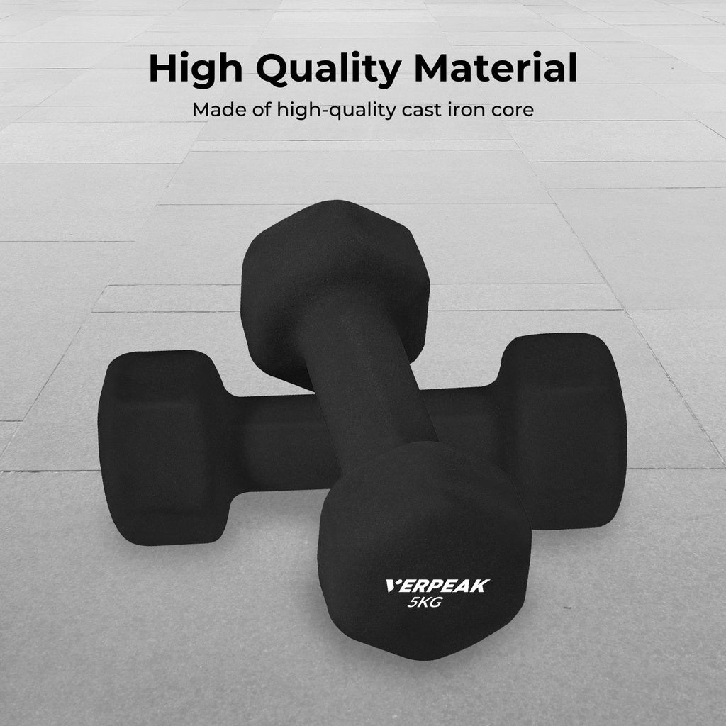 VERPEAK 5kg Neoprene Dumbbell (Pair)