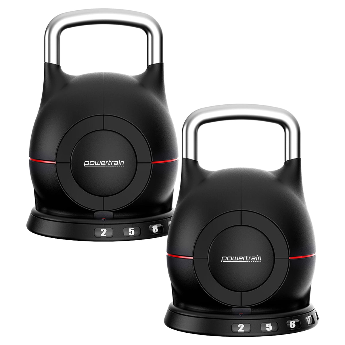 Powertrain 2 x 20kg Adjustable Kettlebell (Pair)