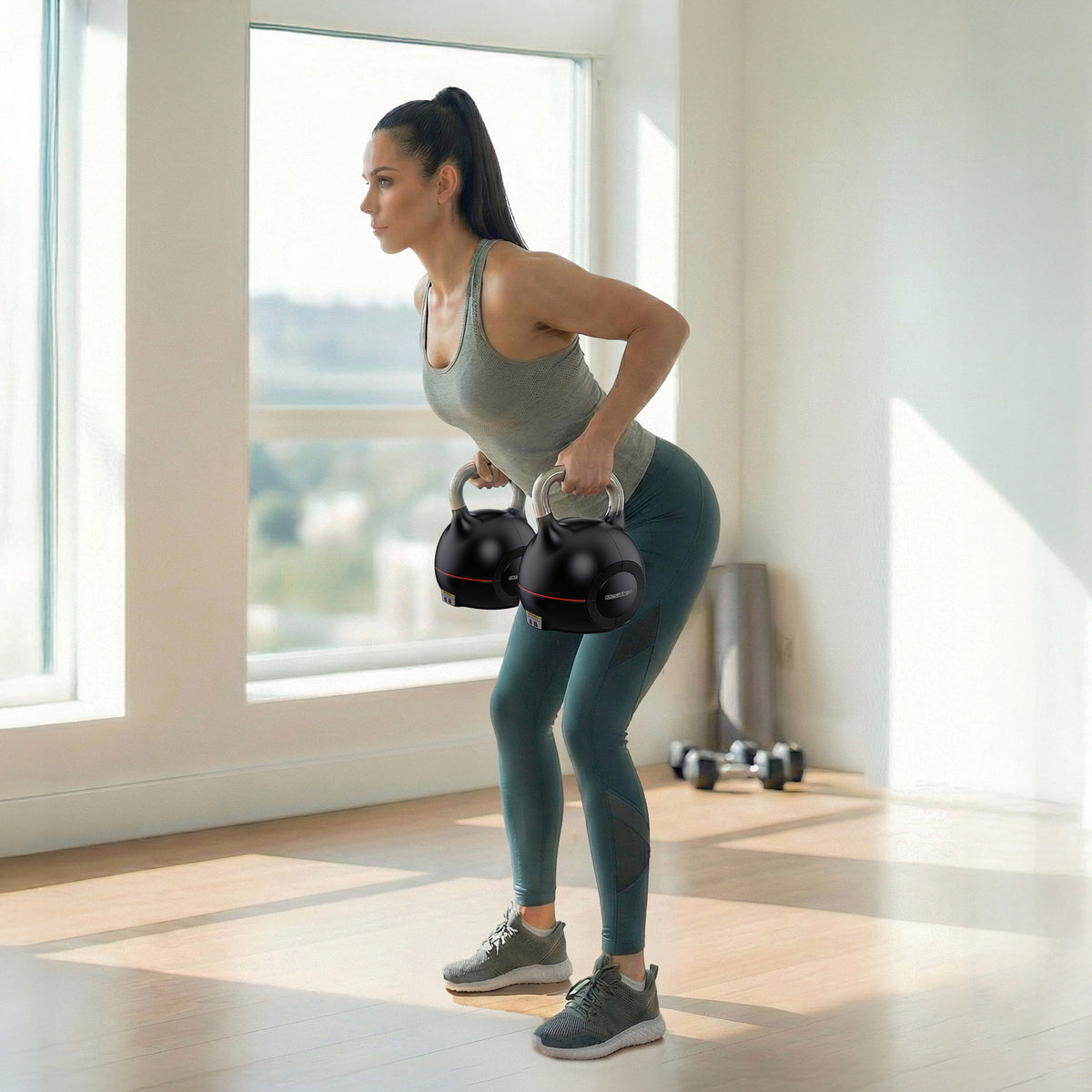 Powertrain 2 x 20kg Adjustable Kettlebell (Pair)