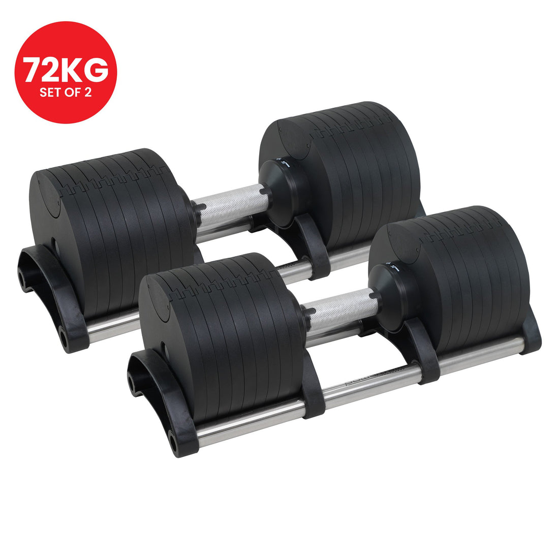 Powertrain Eon 2 x 36kg Dial-Up Adjustable Dumbbells (Pair)