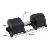 Powertrain Eon 2 x 36kg Dial-Up Adjustable Dumbbells (Pair)
