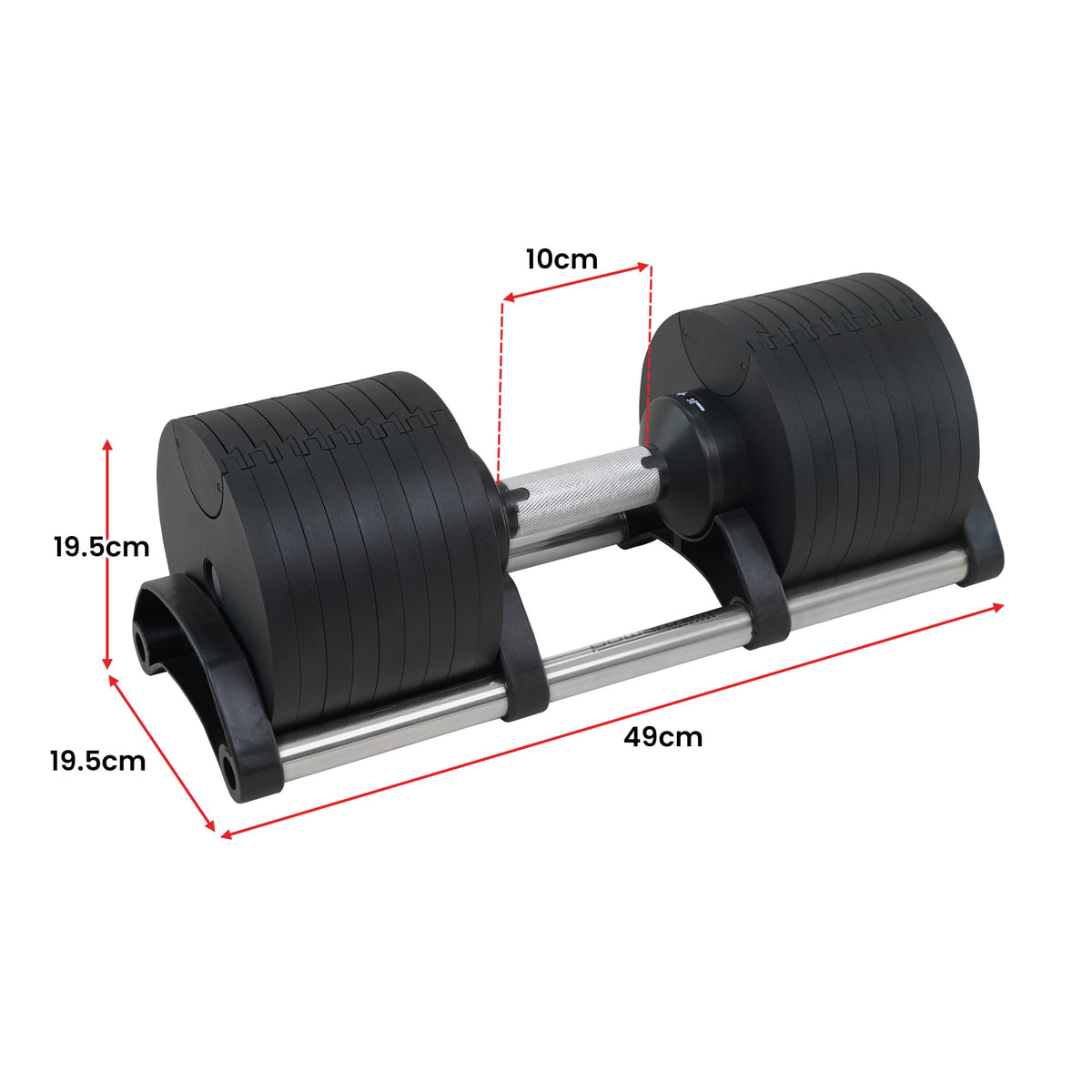 Powertrain Eon 2 x 45kg Adjustable Dumbbells (Pair)
