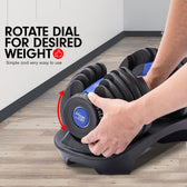 Powertrain BF1 24kg Adjustable Dumbbell (Single) - Blue
