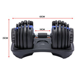 Powertrain BF1 24kg Adjustable Dumbbell (Single) - Blue
