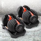 Powertrain BF1 48kg Adjustable Dumbbell Set (2 x 24kg)
