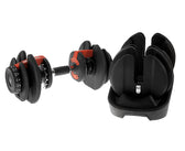 Powertrain BF1 48kg Adjustable Dumbbell Set with Stand (2 x 24kg)