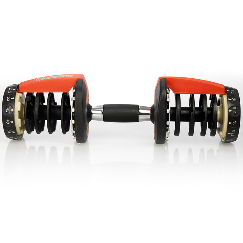 Powertrain 24kg Adjustable Dumbbell Set with Stand (2 x 24kg)