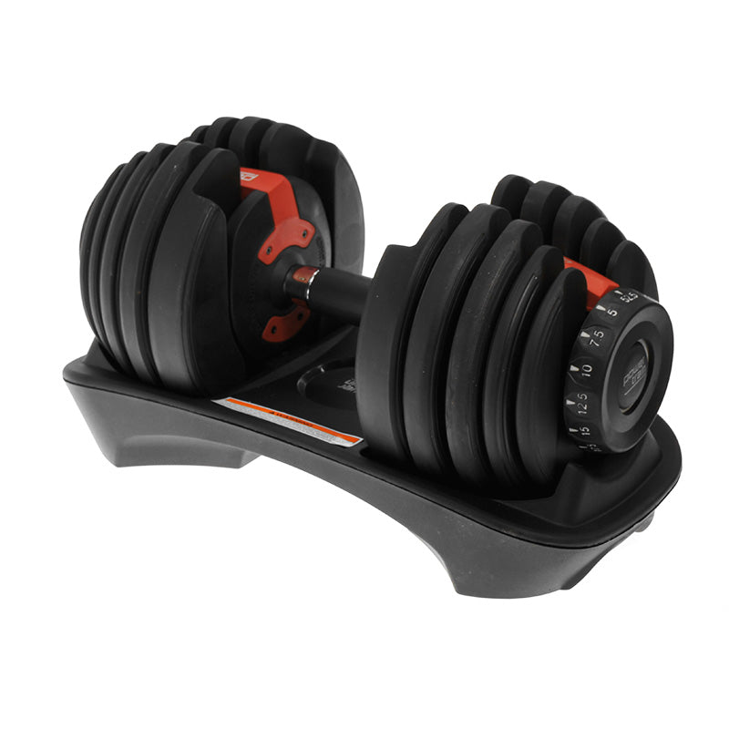 Powertrain 24kg Adjustable Dumbbell Set with Stand (2 x 24kg)