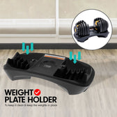 Powertrain BF1 48kg Adjustable Dumbbell Set (2 x 24kg) - Gold