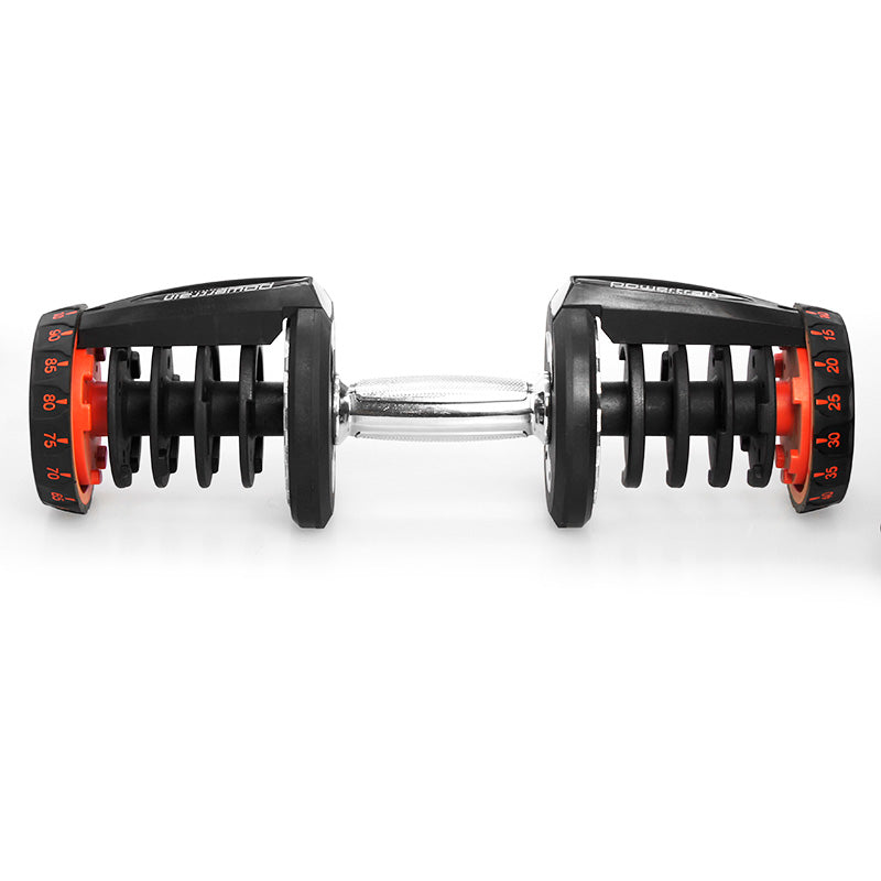 Powertrain 40kg Powertrain Adjustable Dumbbell Set with Stand (2 x 20kg)