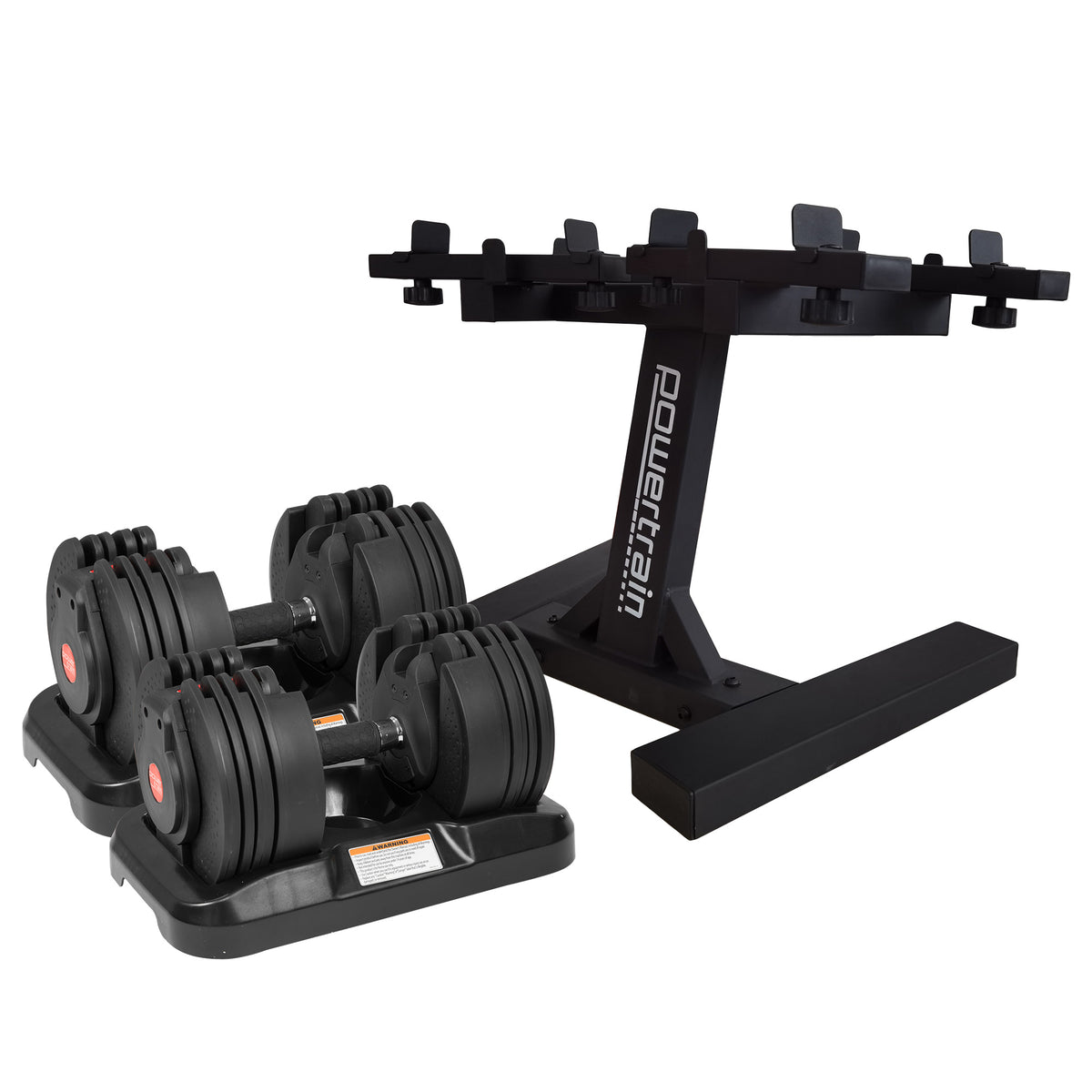 Powertrain GEN2 Adjustable Dumbbell Set With Pro Stand- 2 X 20kg (40kg)