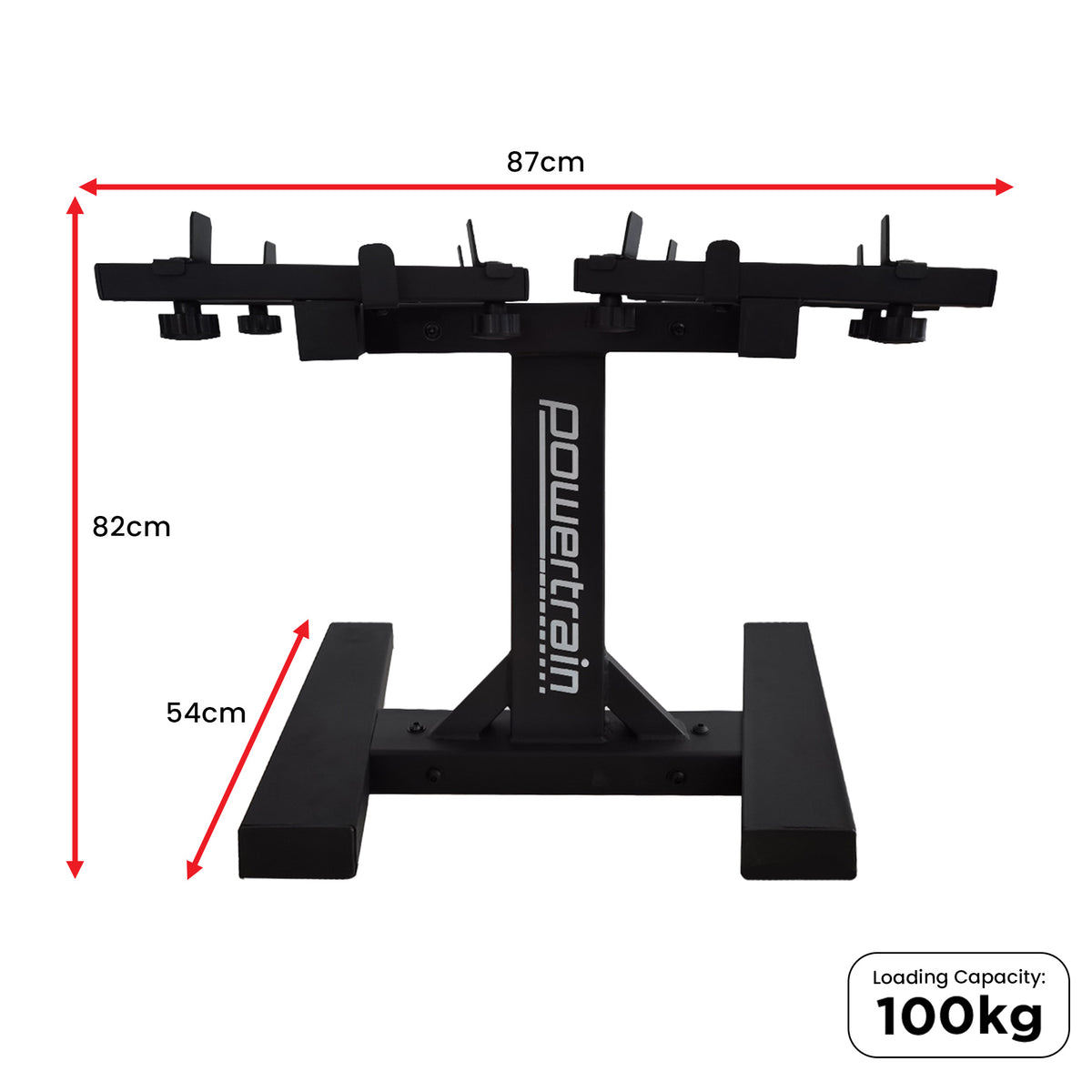 Powertrain GEN2 Adjustable Dumbbell Set With Pro Stand- 2 X 20kg (40kg)