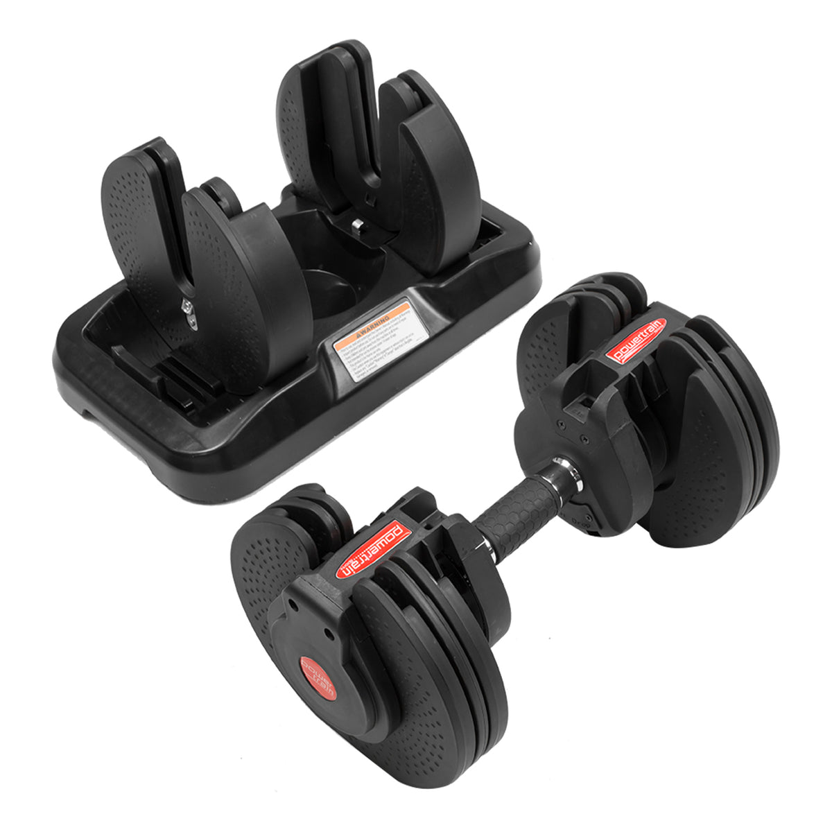 Powertrain GEN2 Adjustable Dumbbell Set With Pro Stand- 2 X 20kg (40kg)