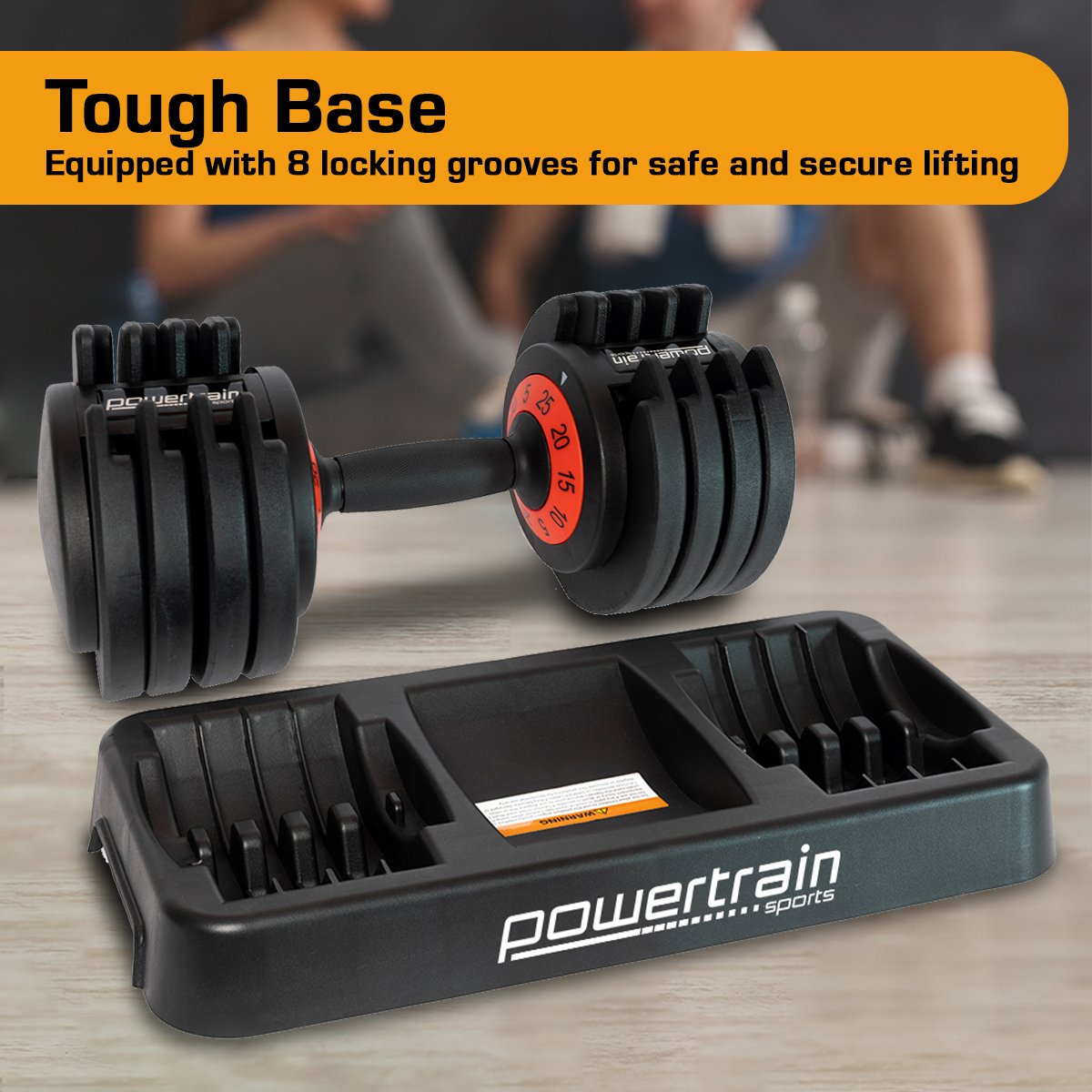 Powertrain TD1 GEN2 Pro 50kg Adjustable Dumbbell Set (2 x 25kg)