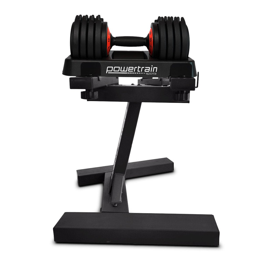 Powertrain TD1 GEN2 Pro 50kg Adjustable Dumbbell Set with Stand (2 x 25kg)