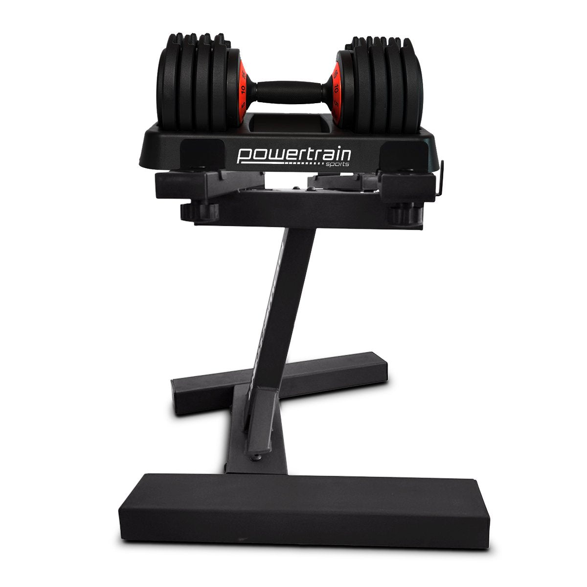 Powertrain TD1 GEN2 Pro 50kg Adjustable Dumbbell Set with Stand (2 x 25kg)