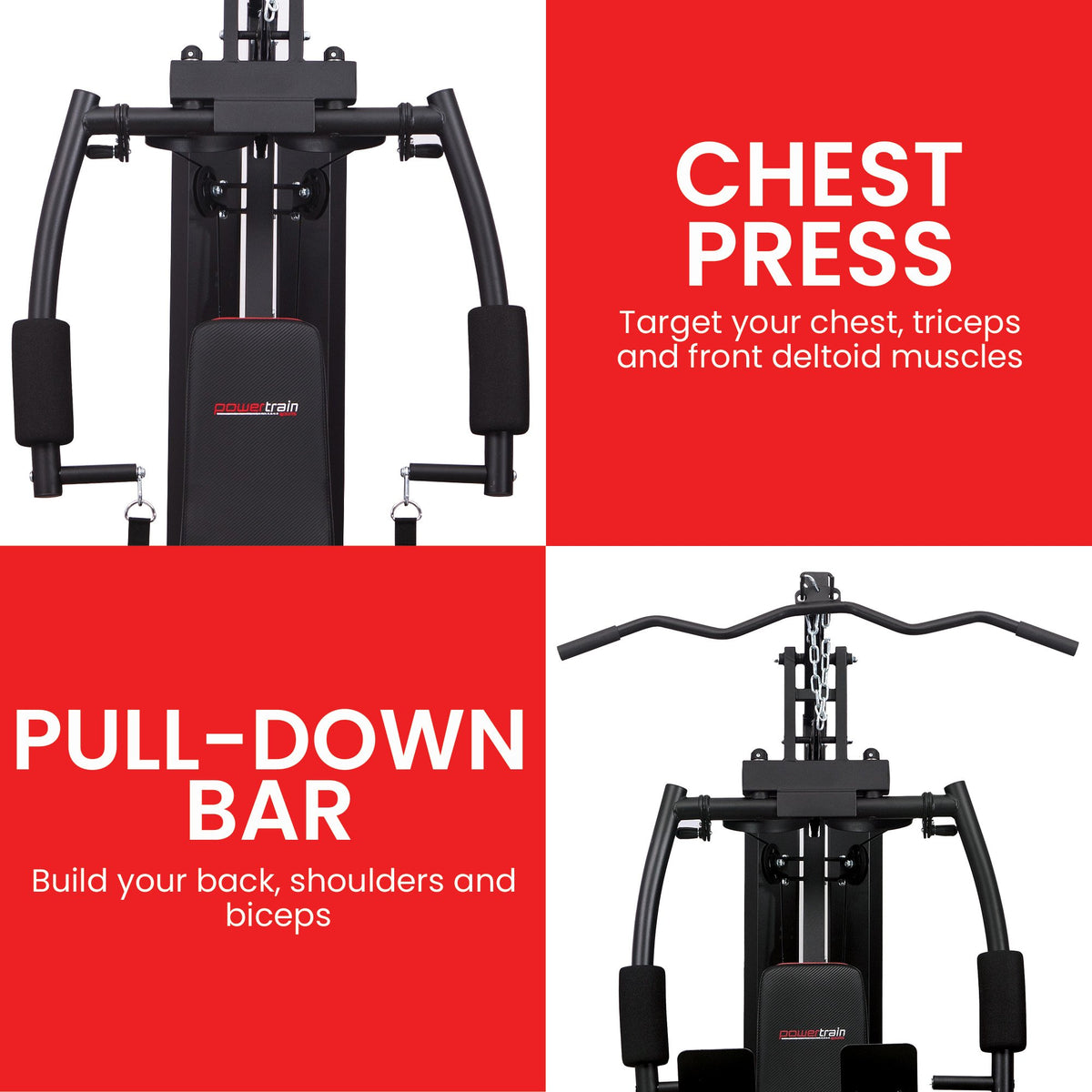 Powertrain Jx-89 Multi Station Home Gym - 68kg Stack