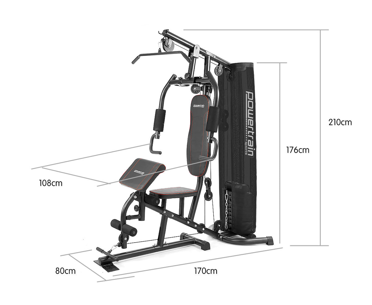 Powertrain Multi Station Home Gym - 68kg Stack