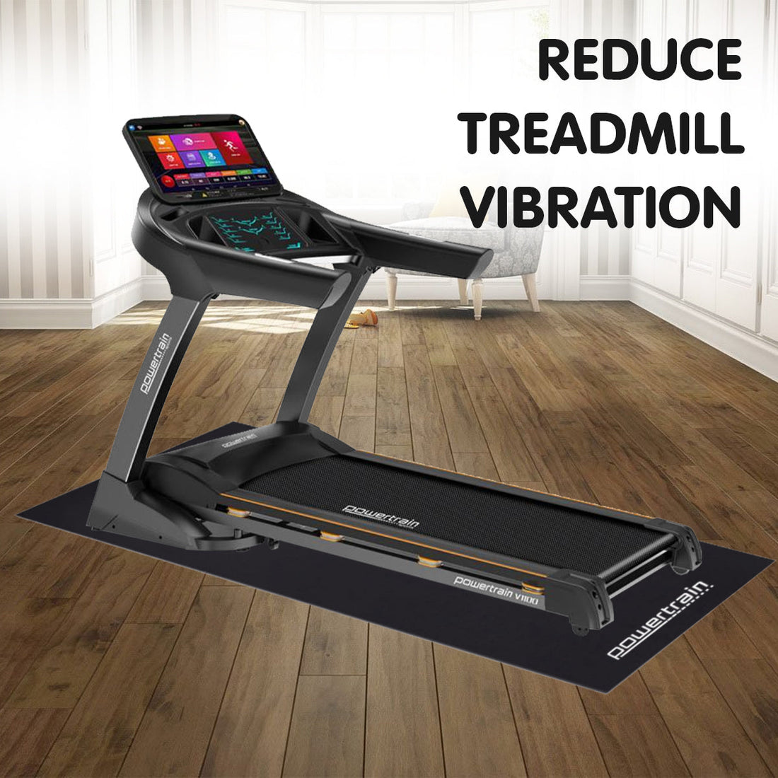 Powertrain 2m x 1m Exercise Equipment Mat