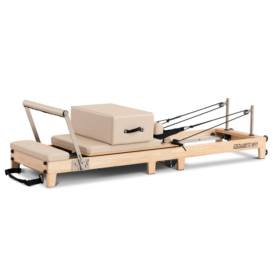 Powertrain Selina Wooden Folding Pilates Reformer (Beige)