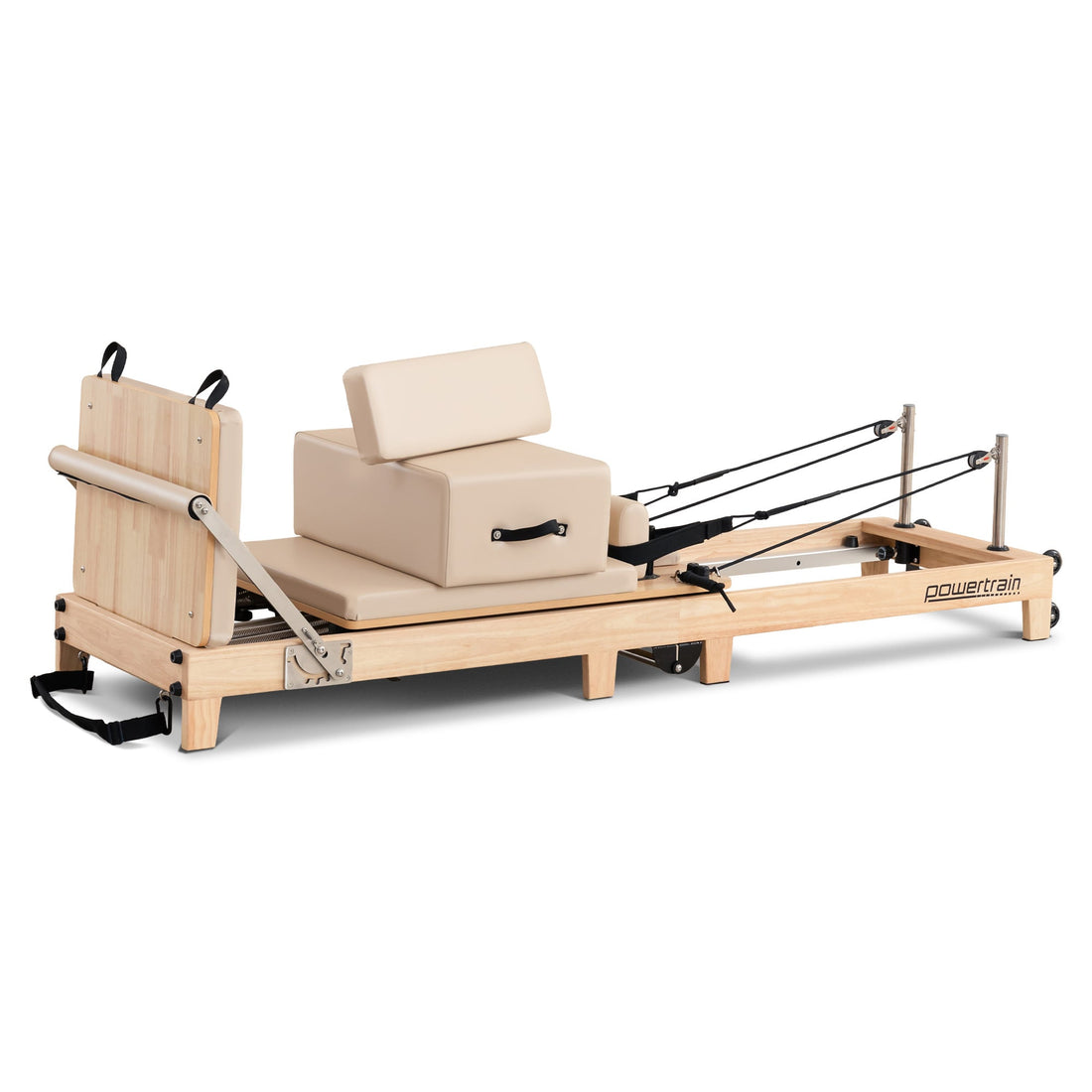 Powertrain Selina Wooden Folding Pilates Reformer (Beige)