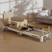Powertrain Velora Aluminium Foldable Pilates Reformer (Beige)