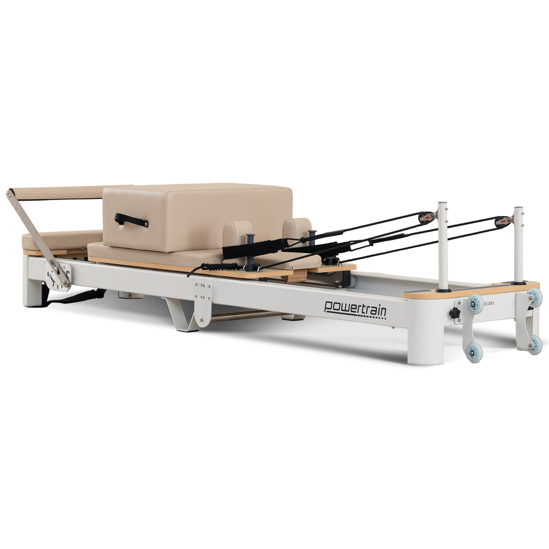 Powertrain Velora Aluminium Foldable Pilates Reformer (Beige)