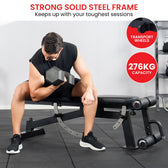 Powertrain Adjustable Workout Bench with Leg Attachment