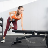 Powertrain Adjustable Workout Bench with Leg Attachment