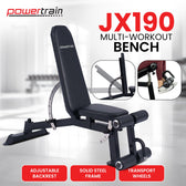 Powertrain Adjustable Workout Bench with Leg Attachment