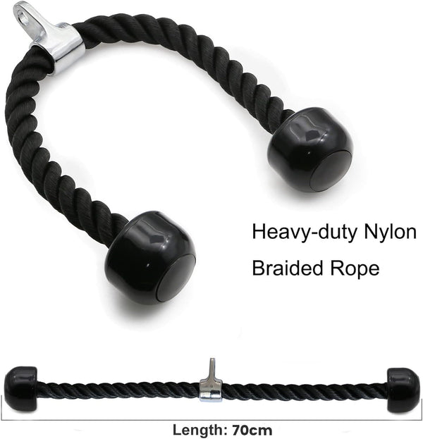 RTM Tricep Pulldown Rope Cable Machine Attachment - Cardio Online ...