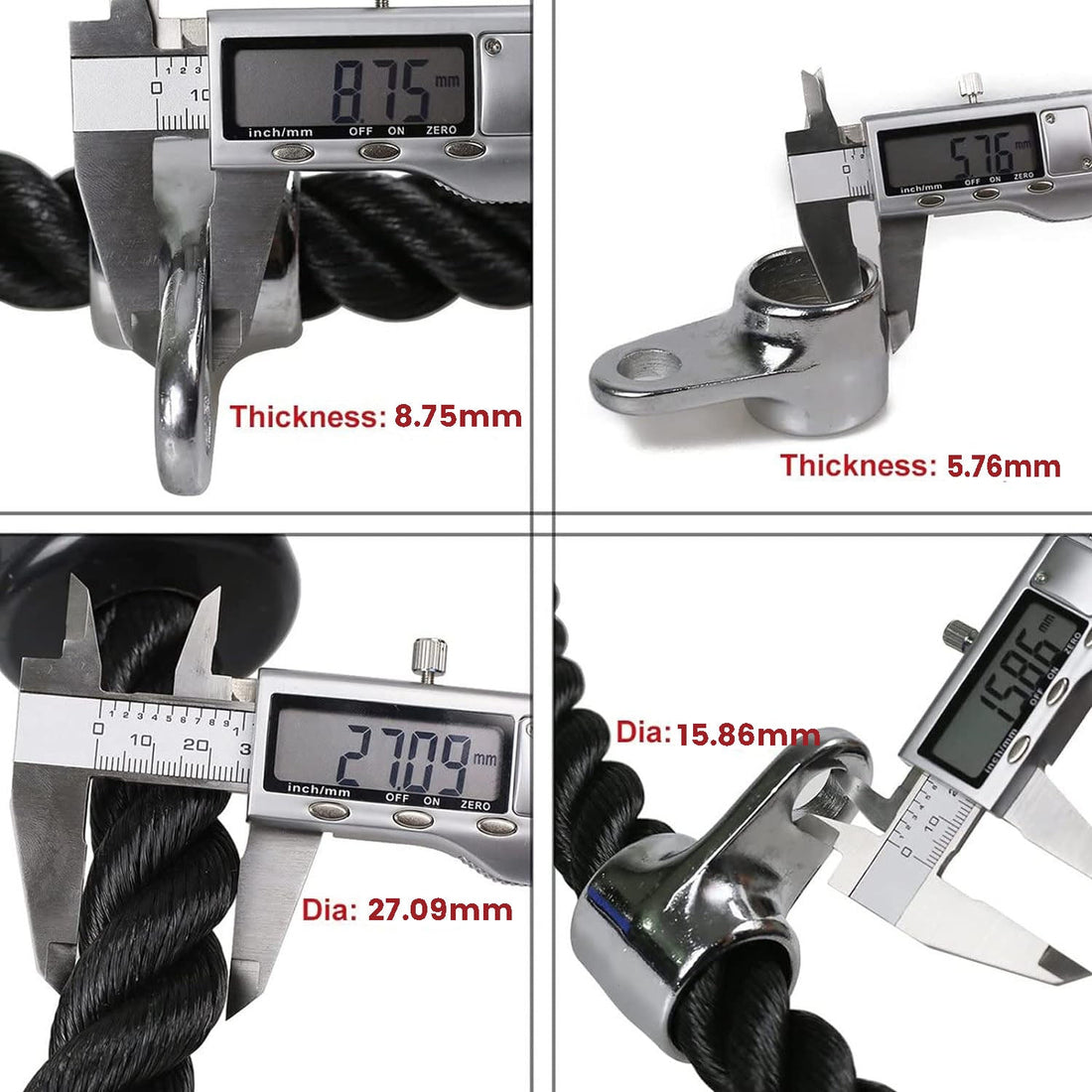 RTM Tricep Pulldown Rope Cable Machine Attachment