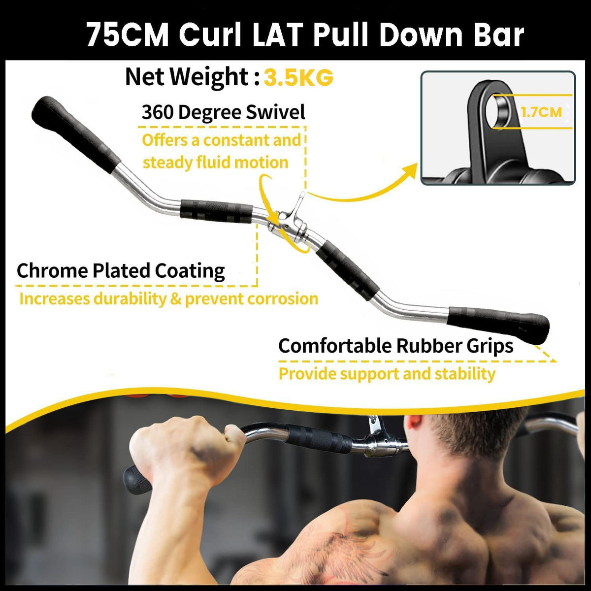 RTM 75cm EZ Pulldown Bar
