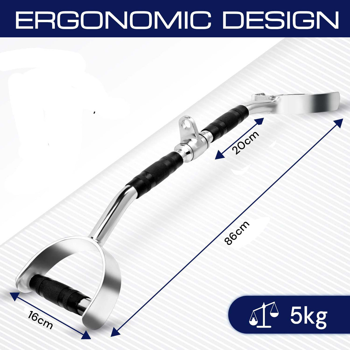 RTM 86cm Tricep Press Pulldown Bar