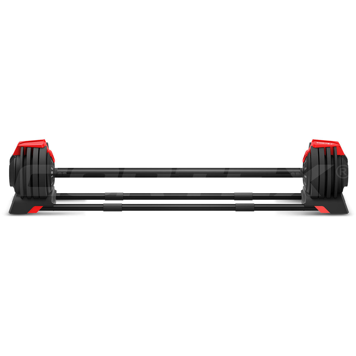 CORTEX Revolock V2 24kg Adjustable Steel All-in-One (Single) Dumbbell + Barbell + Kettlebell