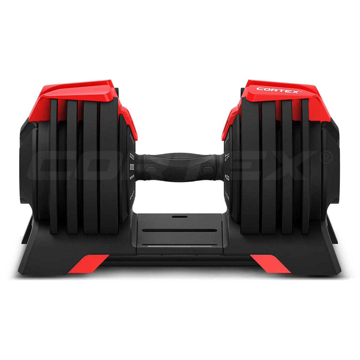 CORTEX Revolock V2 48kg Adjustable Steel All-in-One Dumbbell + Barbell + Kettlebell Pair Set